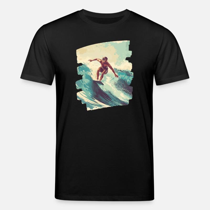 Surfer - Stanley/Stella Unisex Bio-T-Shirt CREATOR  - Schwarz