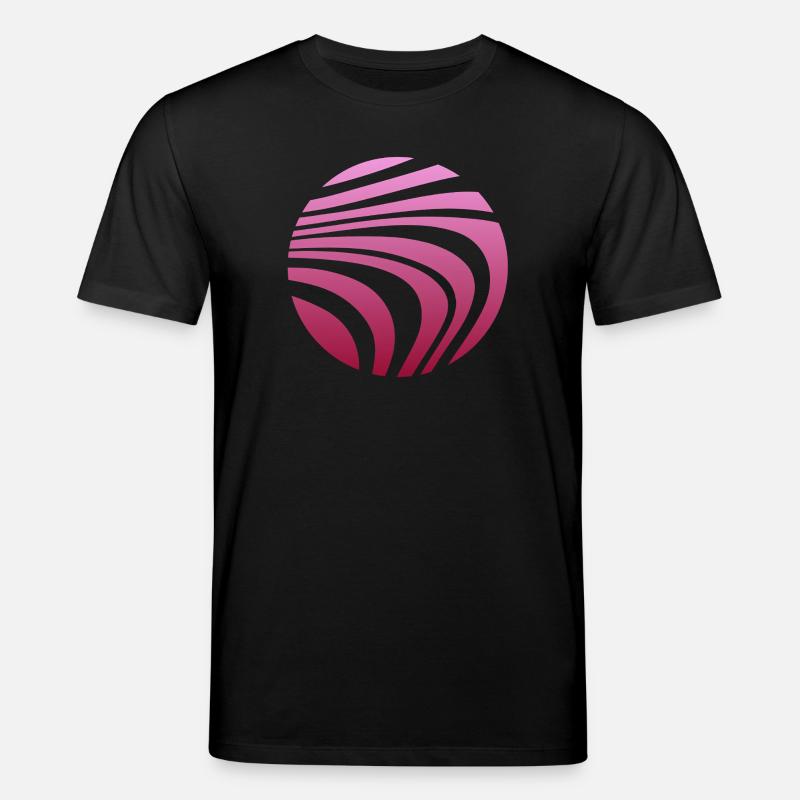 Psychedelisches Muster Rosa Verlauf - Stanley/Stella Unisex Bio-T-Shirt CREATOR  - Schwarz