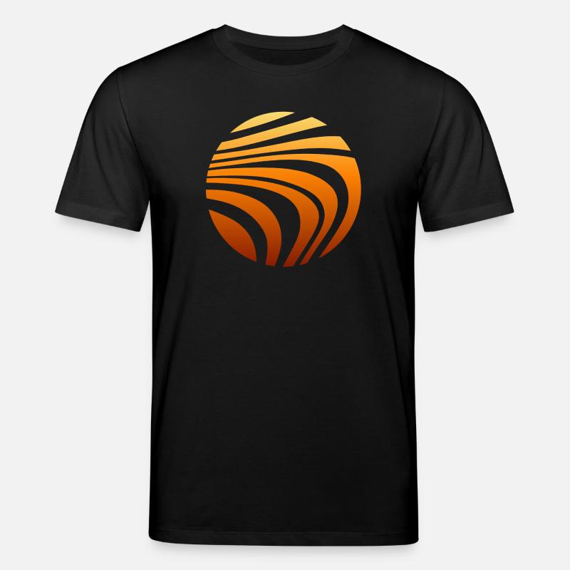 Pattern Orange Gradient - Stanley/Stella CREATOR Unisex Organic T-Shirt - black