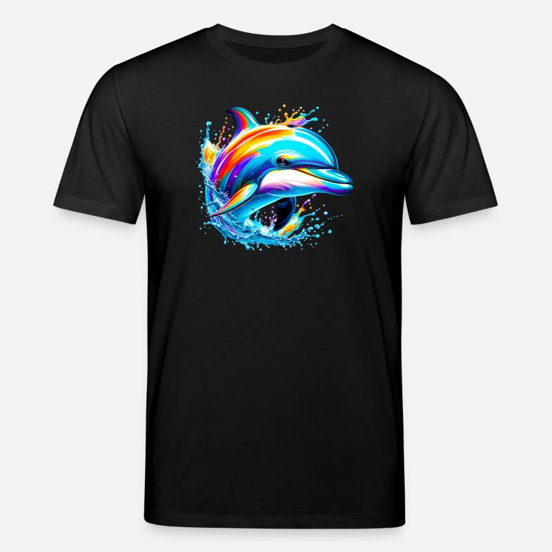 Delfin - Stanley/Stella Unisex Bio-T-Shirt CREATOR  - Schwarz