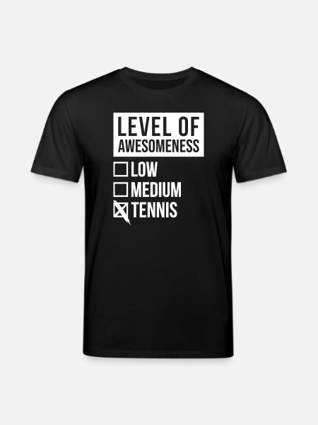 Tennis Tennis Tennis - Stanley/Stella CREATOR Unisex Organic T-Shirt - black