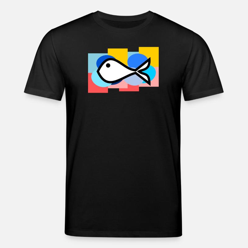 POISSON D'AVRIL. POISSON. SARDINE. ANNIVERSAIRE - T-shirt bio CREATOR Stanley/Stella Unisexe - noir