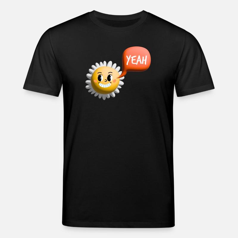 sonne yeah 3d - Stanley/Stella Unisex Bio-T-Shirt CREATOR  - Schwarz