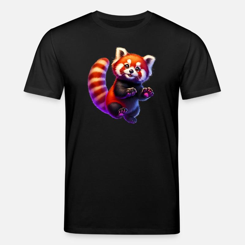 Kleiner Panda - Stanley/Stella Unisex Bio-T-Shirt CREATOR  - Schwarz