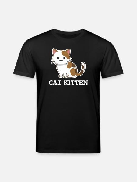 Adorable Cat Kitten - Stanley/Stella CREATOR Unisex Organic T-Shirt - black