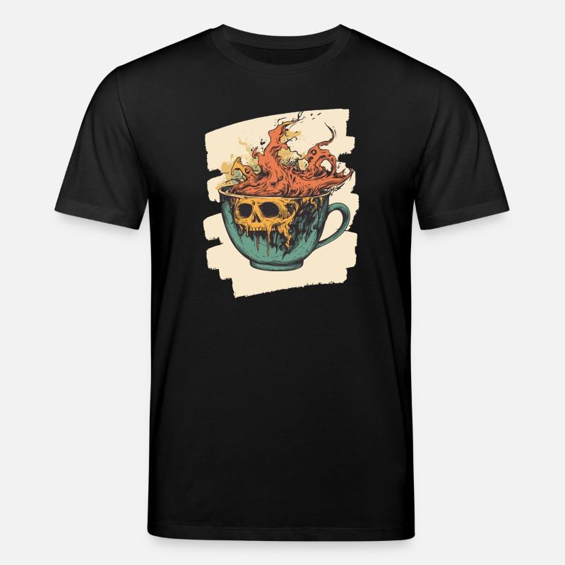 Coffee Coffee Coffee Lovers - Stanley/Stella CREATOR Unisex Organic T-Shirt - black