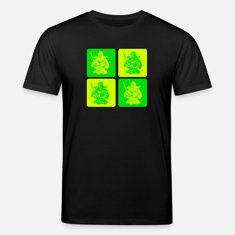 Pop Art Kendo Samurai - Stanley/Stella Unisex Bio-T-Shirt CREATOR  - Schwarz