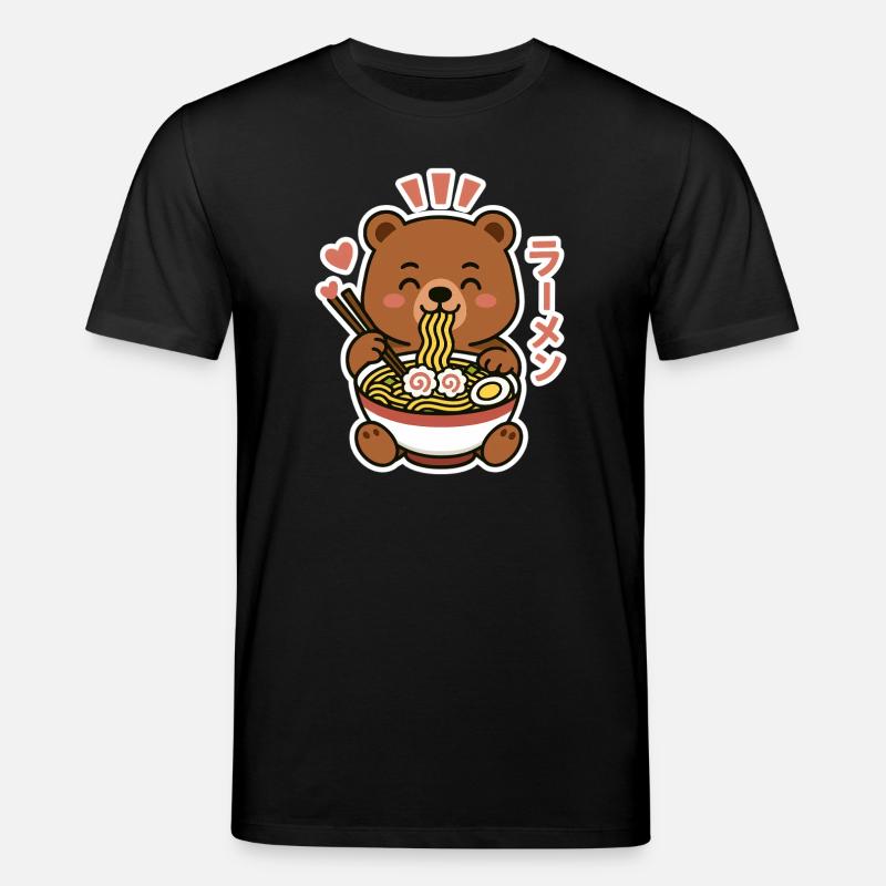 Ramen Noodle Bear - Stanley/Stella Unisex Bio-T-Shirt CREATOR  - Schwarz