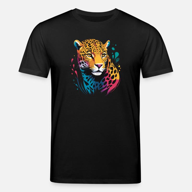 Jaguar Kopf GERENDERT - Stanley/Stella Unisex Bio-T-Shirt CREATOR  - Schwarz