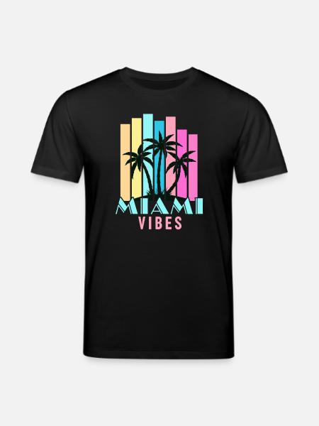 Miami Vibes - Stanley/Stella CREATOR Unisex Organic T-Shirt - black