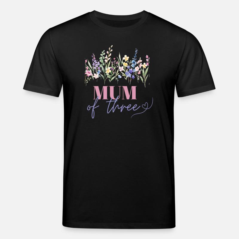 Maman de trois enfants - T-shirt bio CREATOR Stanley/Stella Unisexe - noir
