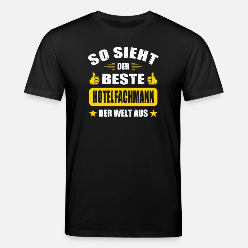 Hotelfachmann Abschluss Geschenke Abschied - Stanley/Stella Unisex Bio-T-Shirt CREATOR  - Schwarz