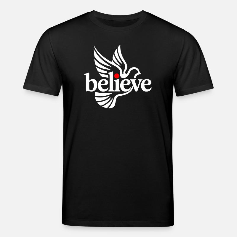 believe glaube - Stanley/Stella Unisex Bio-T-Shirt CREATOR  - Schwarz