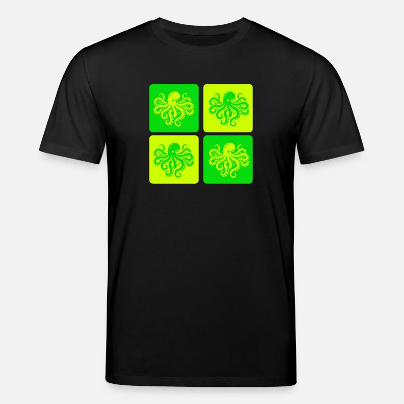 Pop Oktopus – Meer Style - Stanley/Stella Unisex Bio-T-Shirt CREATOR - Schwarz