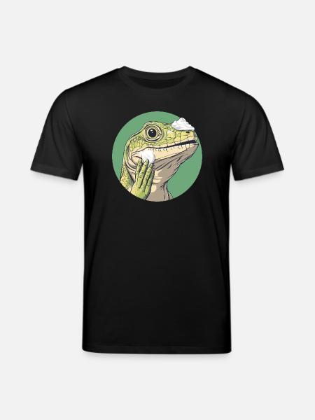Lizard shaving – smoother than ever! - Stanley/Stella CREATOR Unisex Organic T-Shirt - black