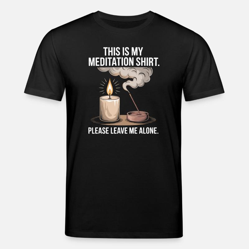 Funny Meditation Introvert Mindfulness Design - T-shirt bio CREATOR Stanley/Stella Unisexe - noir