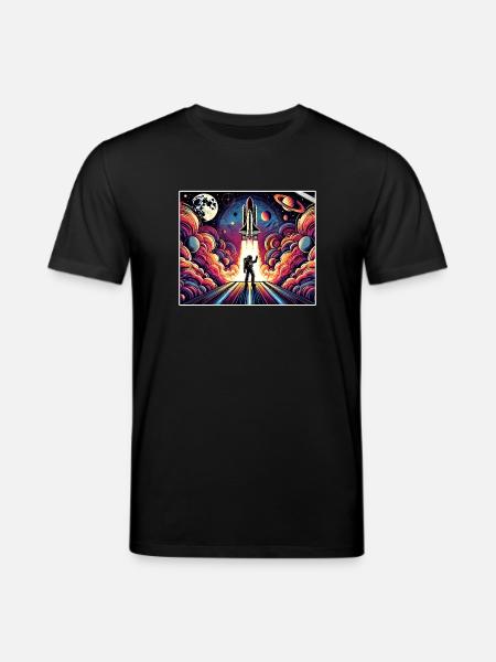Conception de mission spatiale d’astronaute - T-shirt bio CREATOR Stanley/Stella Unisexe - noir