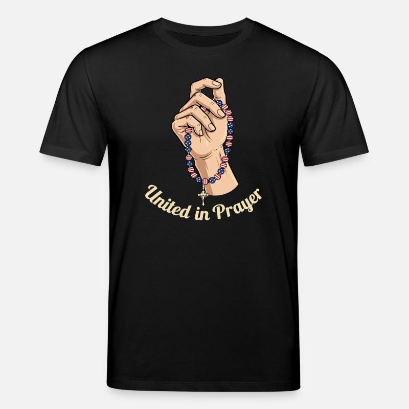 Unis dans la prière - T-shirt bio CREATOR Stanley/Stella Unisexe - noir