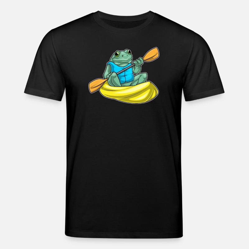 Frosch Kayak Paddel - Stanley/Stella Unisex Bio-T-Shirt CREATOR  - Schwarz