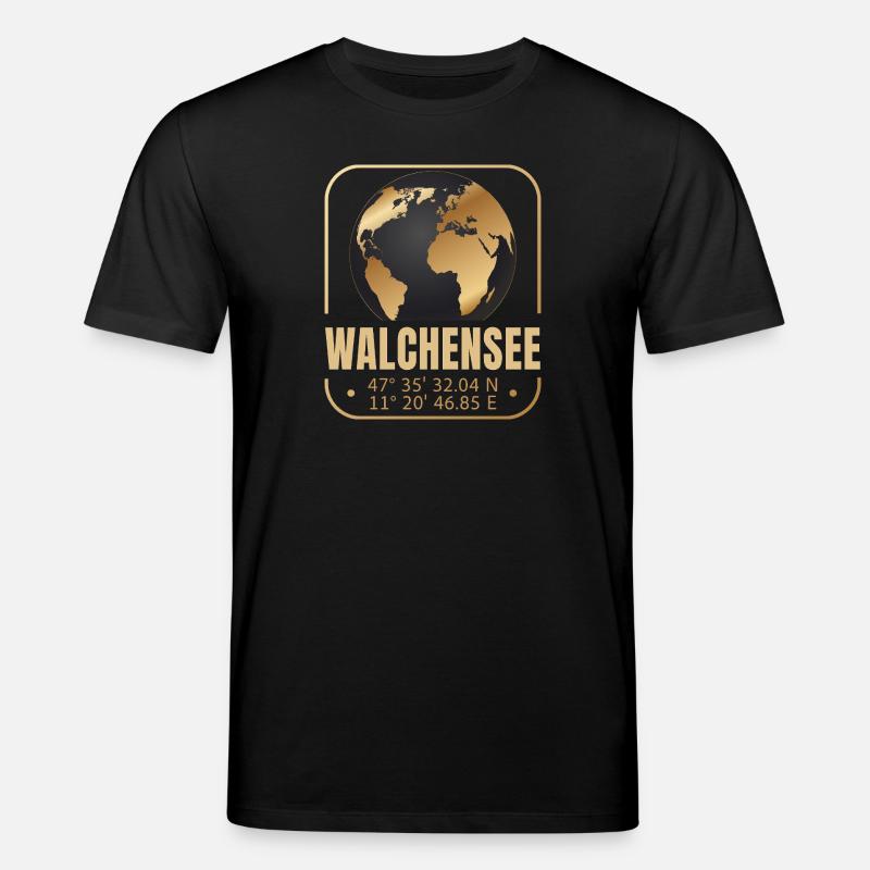 Walchensee - Stanley/Stella Unisex Bio-T-Shirt CREATOR  - Schwarz