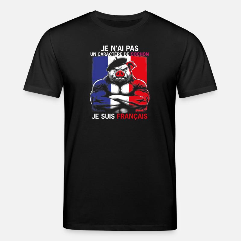 TETE DE COCHON - T-shirt bio CREATOR Stanley/Stella Unisexe - noir