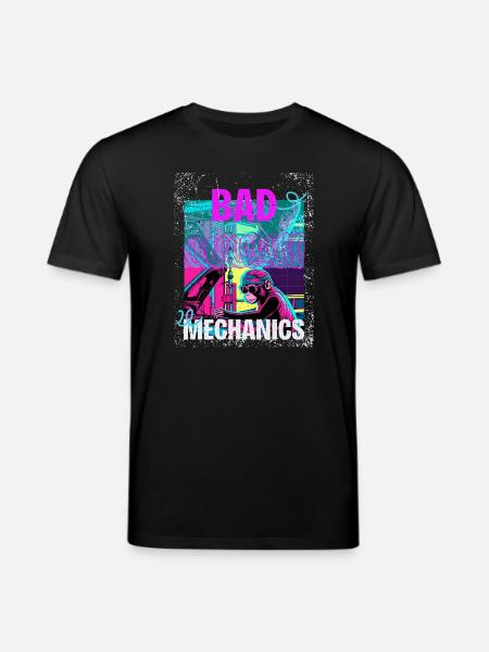 Bad Mechanics – Monkey Garage Style - Stanley/Stella CREATOR Unisex Organic T-Shirt - black
