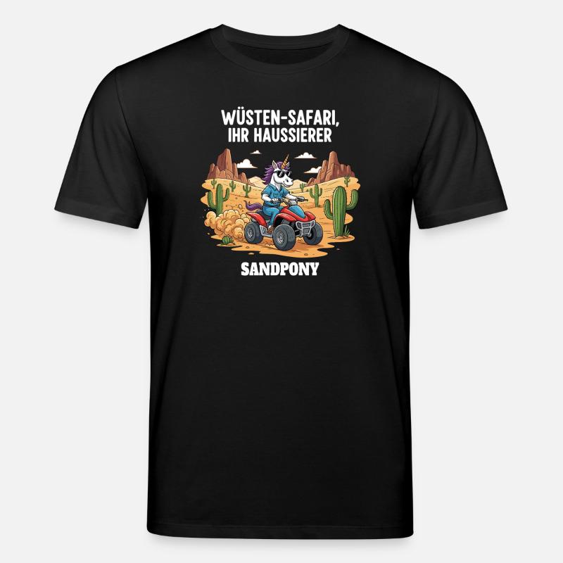 Wüsten-Einhorn - Stanley/Stella Unisex Bio-T-Shirt CREATOR  - Schwarz