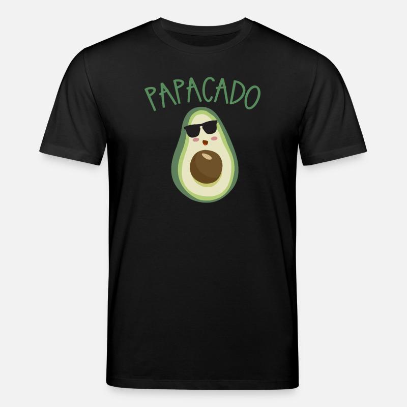 PAPACADO avocat avec lunettes de soleil - T-shirt bio CREATOR Stanley/Stella Unisexe - noir