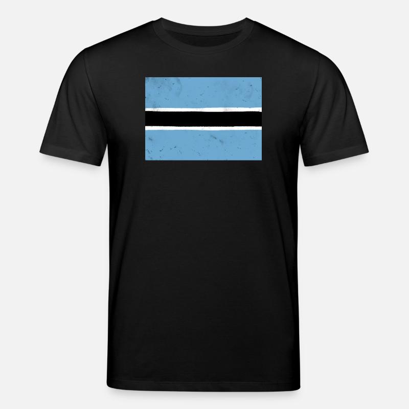 Flagge von Botswana - Stanley/Stella Unisex Bio-T-Shirt CREATOR  - Schwarz