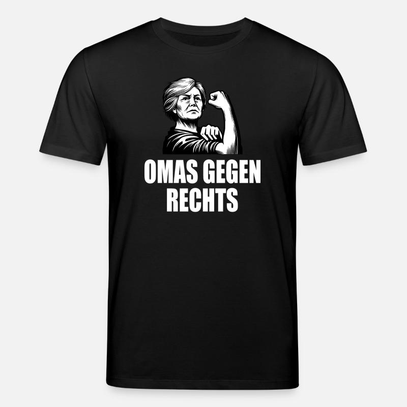 Omas gegen rechts - Stanley/Stella Unisex Bio-T-Shirt CREATOR - Schwarz