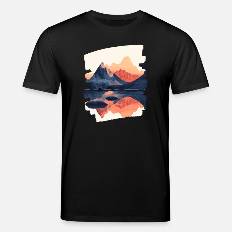 Berge Klettern Kletterer Wandern - Stanley/Stella Unisex Bio-T-Shirt CREATOR - Schwarz