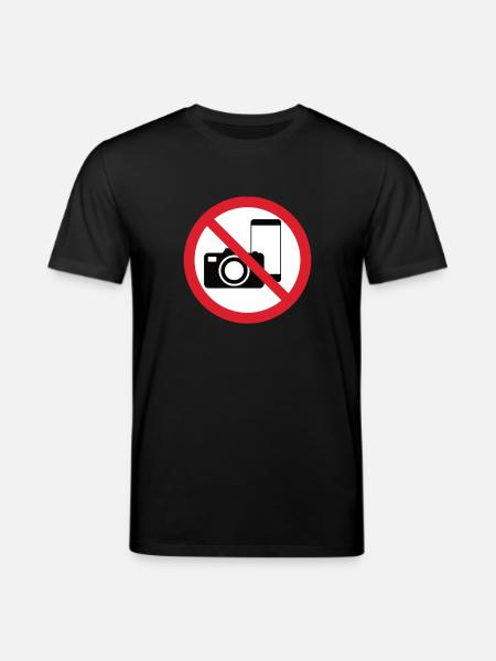 No Photos Icon - Stanley/Stella CREATOR Unisex Organic T-Shirt - black