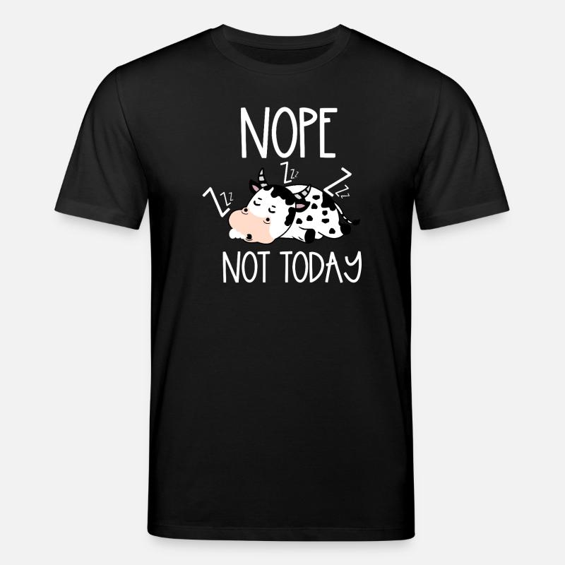 Nope not today cow - Stanley/Stella Unisex Bio-T-Shirt CREATOR  - Schwarz