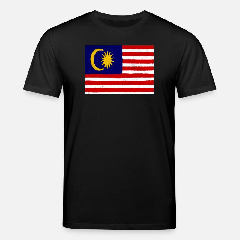 Drapeau de la Malaisie - T-shirt bio CREATOR Stanley/Stella Unisexe - noir