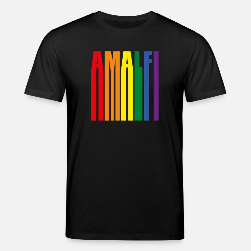 Amalfi Regenbogen Pride Geschenk - Stanley/Stella Unisex Bio-T-Shirt CREATOR  - Schwarz