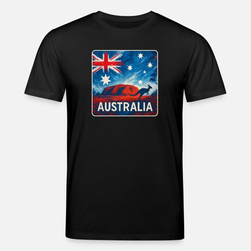 Australien Outback Design - Stanley/Stella Unisex Bio-T-Shirt CREATOR  - Schwarz