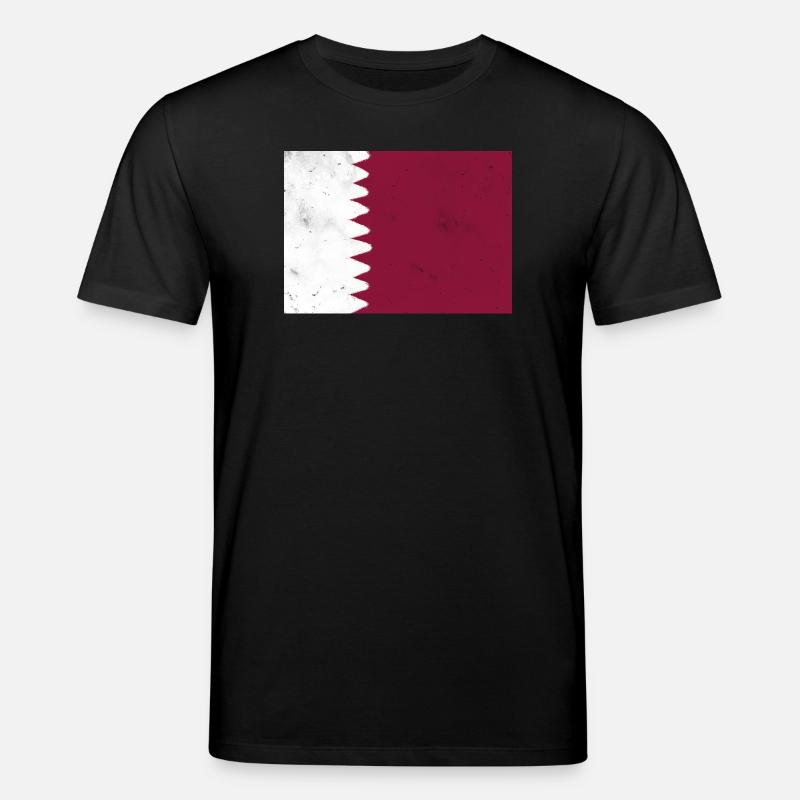 Drapeau du Qatar - T-shirt bio CREATOR Stanley/Stella Unisexe - noir