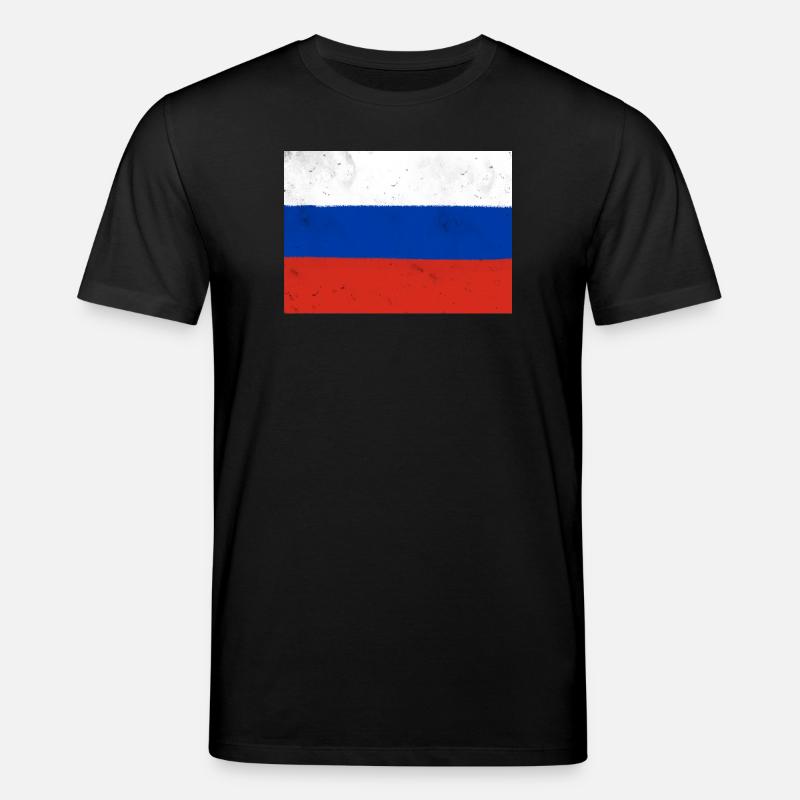 Flagge Russlands - Stanley/Stella Unisex Bio-T-Shirt CREATOR  - Schwarz