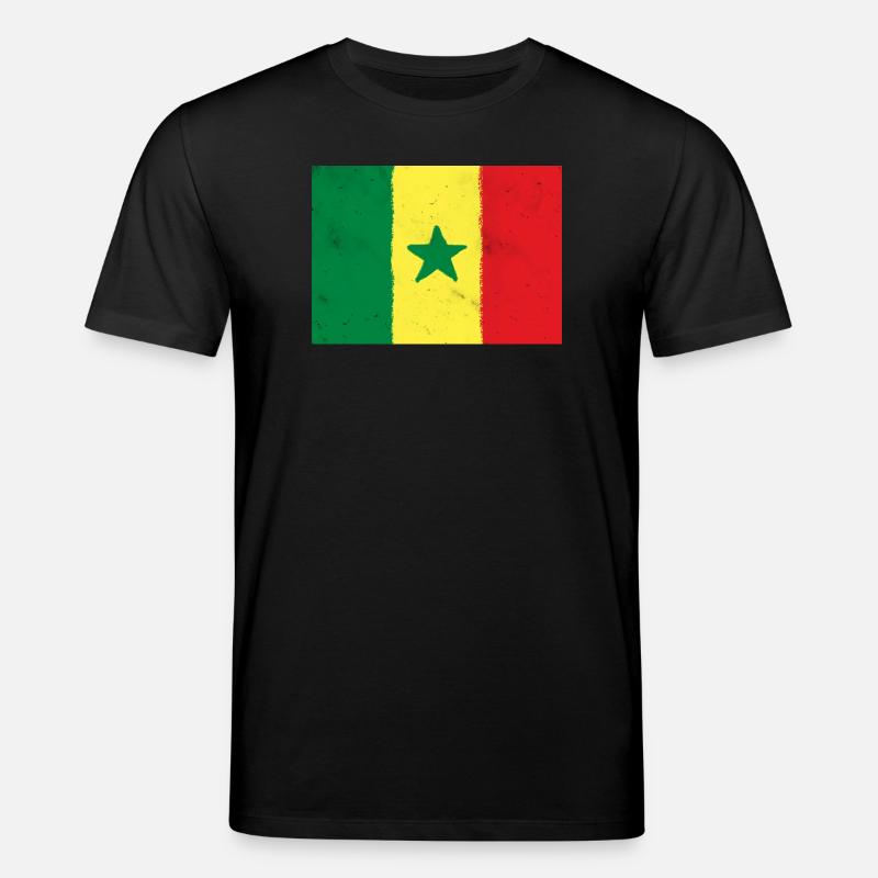 Drapeau du Sénégal - T-shirt bio CREATOR Stanley/Stella Unisexe - noir