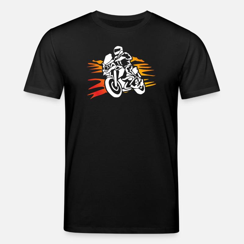 Biker Shirt Motorradfahrer - Stanley/Stella Unisex Bio-T-Shirt CREATOR  - Schwarz