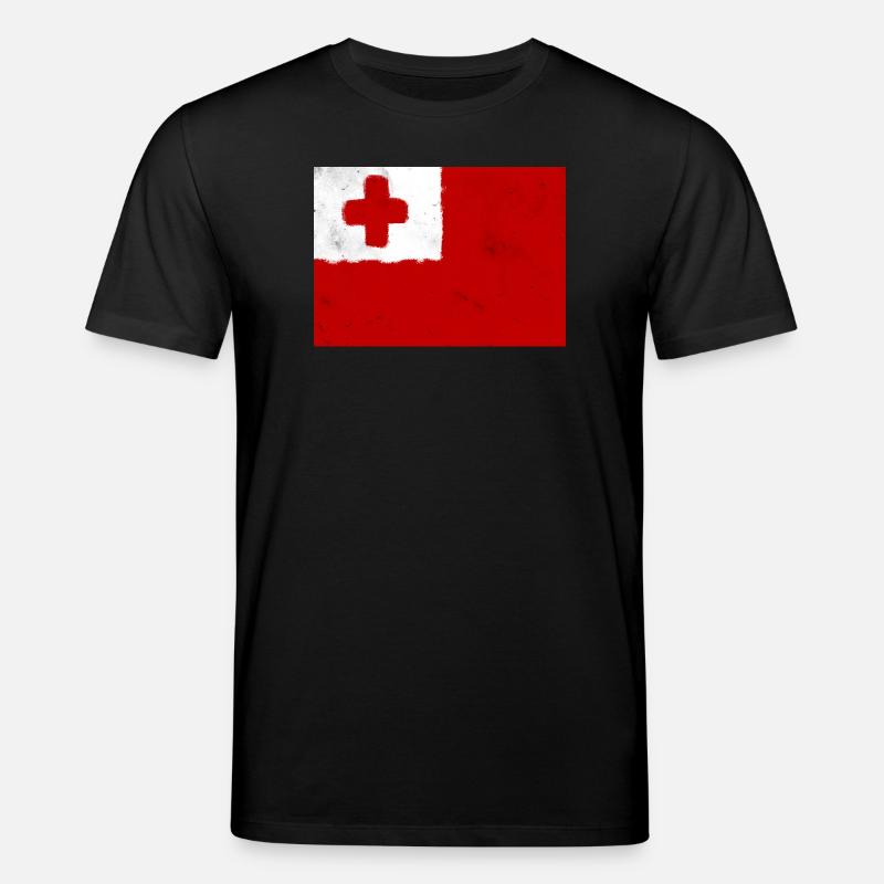 Drapeau des Tonga - T-shirt bio CREATOR Stanley/Stella Unisexe - noir