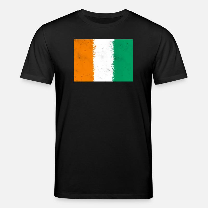 Flagge von Côte d'Ivoire - Stanley/Stella Unisex Bio-T-Shirt CREATOR  - Schwarz
