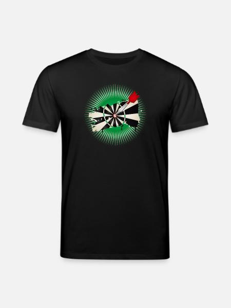 Graffiti style dartboard with hit - Stanley/Stella CREATOR Unisex Organic T-Shirt - black