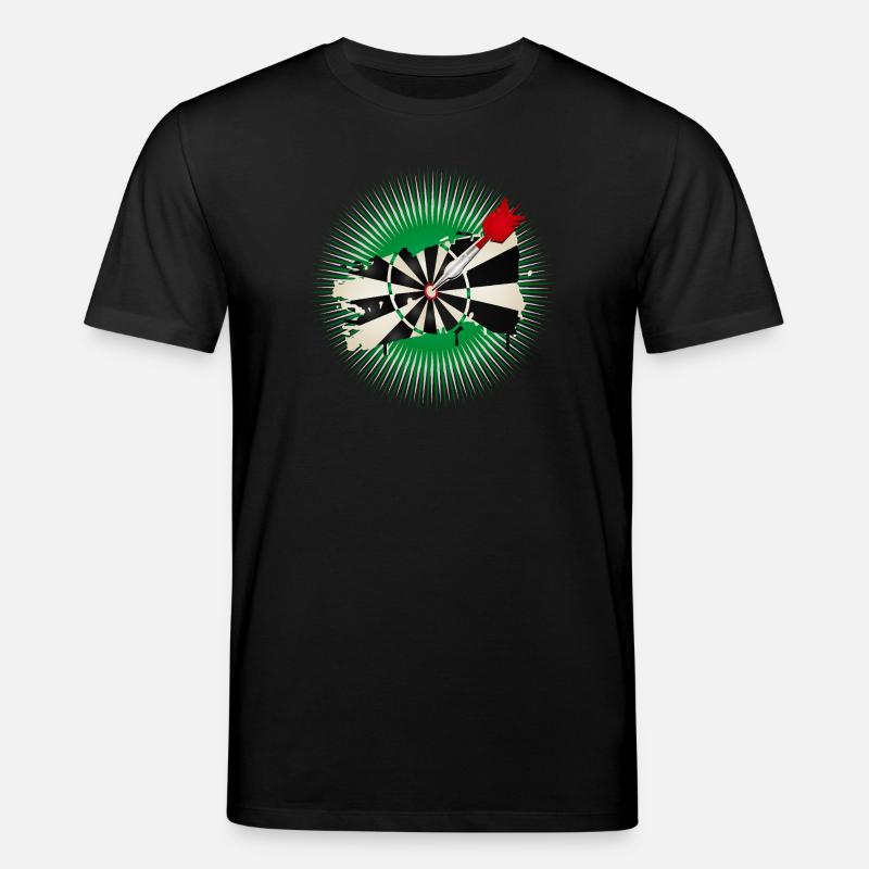 Dartscheibe im Graffiti-Stil mit Treffer - Stanley/Stella Unisex Bio-T-Shirt CREATOR  - Schwarz