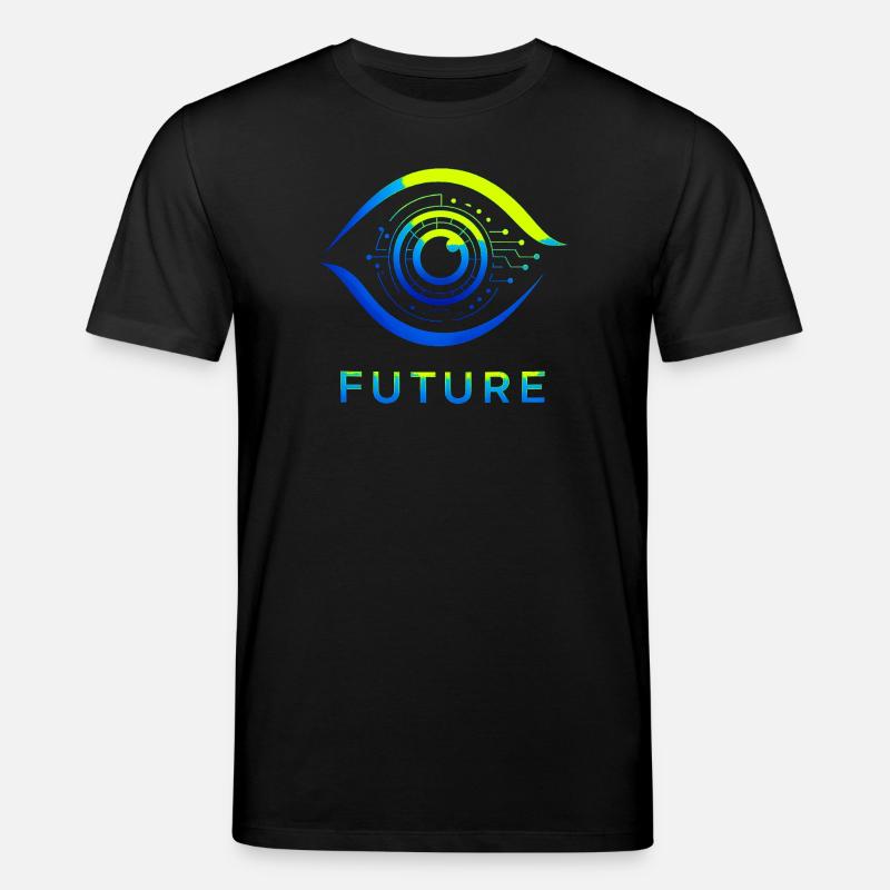 Futuristic Circle Technology Design - Stanley/Stella CREATOR Unisex Organic T-Shirt - black