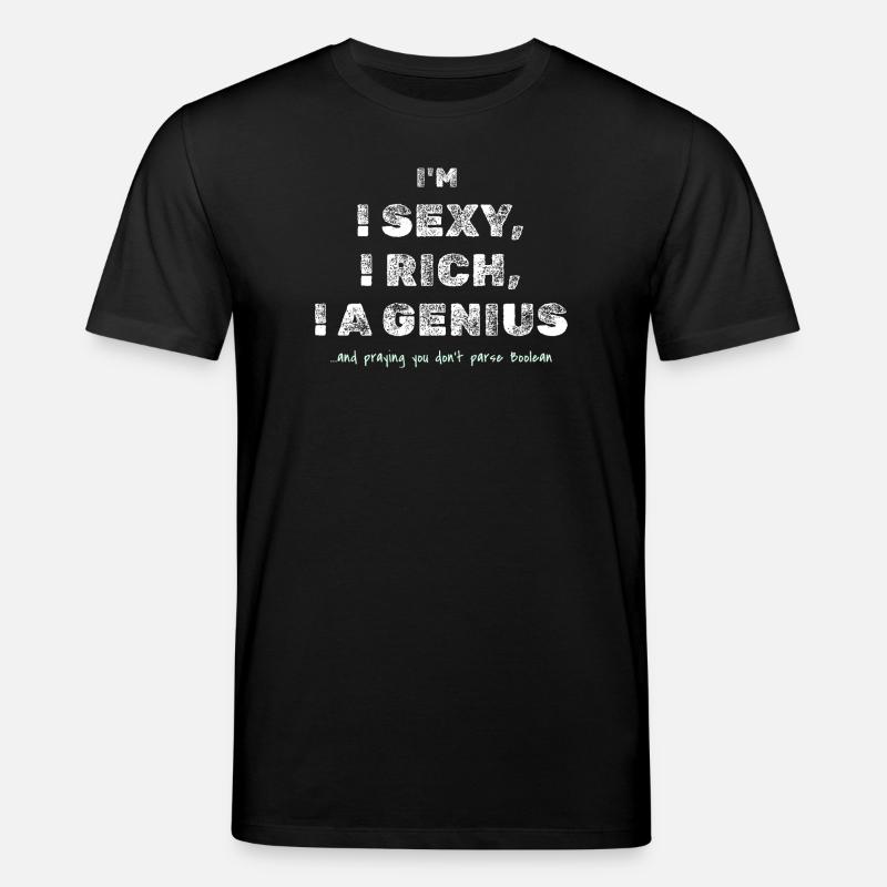 Boolean Joke – Funny Dev Tee - Stanley/Stella CREATOR Unisex Organic T-Shirt - black