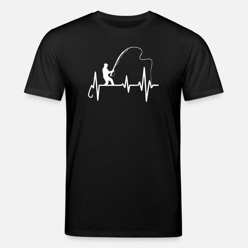Fischer Herzschlag Kunstdesign - Stanley/Stella Unisex Bio-T-Shirt CREATOR  - Schwarz