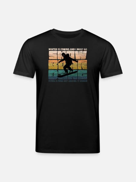 Snowboard Snowboarder Snowboarding - Stanley/Stella CREATOR Unisex Organic T-Shirt - black