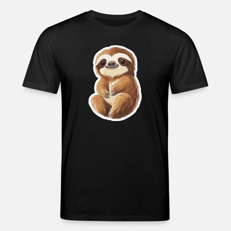 Faultier - Stanley/Stella Unisex Bio-T-Shirt CREATOR  - Schwarz