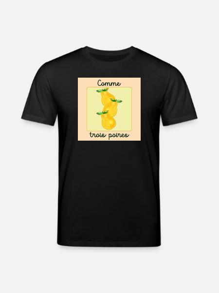 Haut comme trois poires - T-shirt bio CREATOR Stanley/Stella Unisexe - noir
